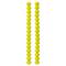 12 Pack: Yellow Glass Faceted Rondelle Beads, 7mm by Bead Landing™